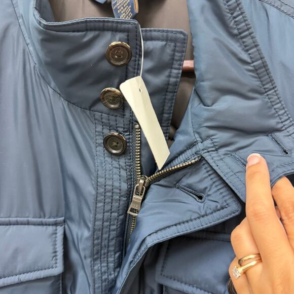 NWT Brook Brothers Puffer Blue Jacket Duck Down Men’s Size XXL - Picture 9 of 13